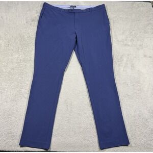 Peter Millar Crown Crafted Pants Mens 42x34 Matlock Seersucker Performance Blue